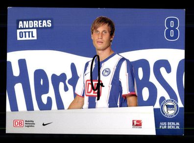 Andreas Ottl Autogrammkarte Hertha BSC Berlin 2011-12 Original Signiert