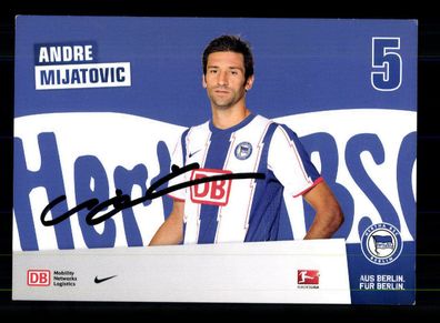 Andre Mijatovic Autogrammkarte Hertha BSC Berlin 2011-12 Original Signiert