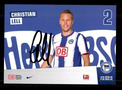Christian Lell Autogrammkarte Hertha BSC Berlin 2011-12 Original Signiert