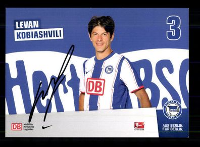 Levan Kobiashvili Autogrammkarte Hertha BSC Berlin 2011-12 Original Signiert