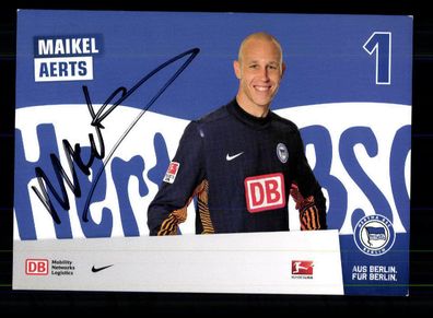 Maikel Aerts Autogrammkarte Hertha BSC Berlin 2011-12 Original Signiert