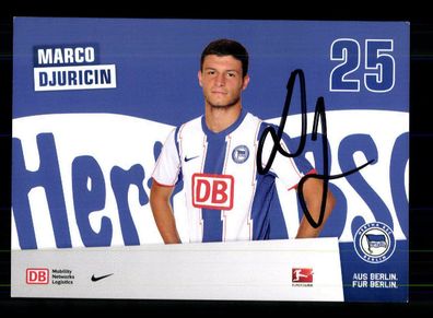 Marco Djuricin Autogrammkarte Hertha BSC Berlin 2011-12 Original Signiert