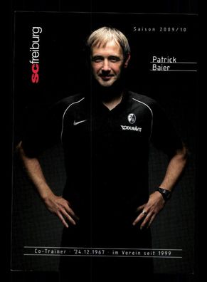 Patrick Baier Autogrammkarte SC Freiburg 2009-10 Original Signiert
