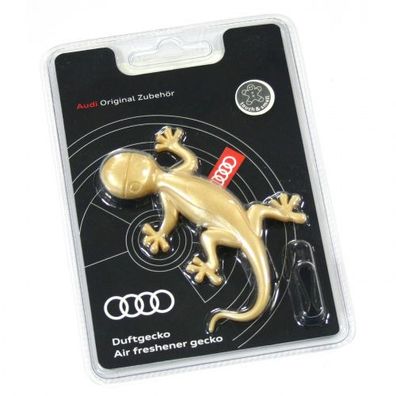 Original Audi Duftgecko Goldoptik Lufterfrischer aromatisch-zimtig 000087009AS