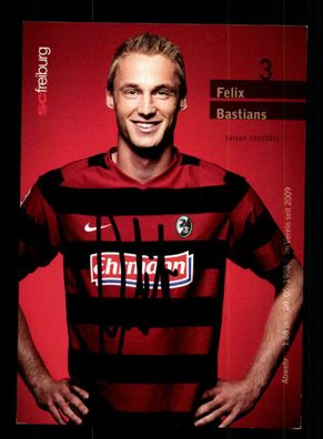 Felix Bastians Autogrammkarte SC Freiburg 2011-12 Original Signiert
