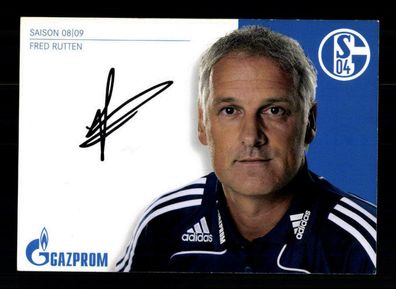 Fred Rutten Autogrammkarte FC Schalke 04 2008-09 Original Signiert