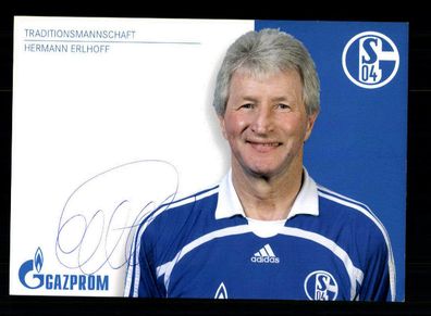 Hermann Erlhoff Autogrammkarte FC Schalke 04 2008-09 Traditionsmannschaft