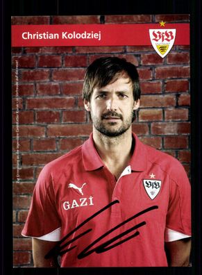 Christian Kolodziej Autogrammkarte VFB Stuttgart 2010-11 Original Signiert