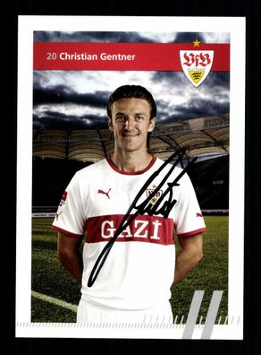 Christian Gentner Autogrammkarte VfB Stuttgart 2011-12 Original Signiert