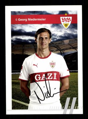 Georg Niedermeier Autogrammkarte VfB Stuttgart 2011-12 Original Signiert