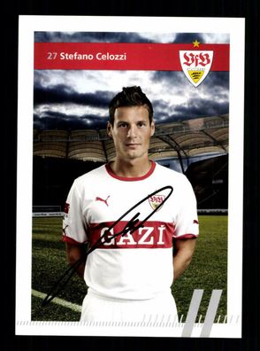 Stefano Celozzi Autogrammkarte VfB Stuttgart 2011-12 Original Signiert