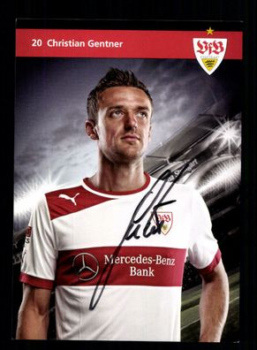Christian Gentner Autogrammkarte VfB Stuttgart 2012-13 Original Signiert