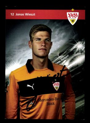 Jonas Wieszt Autogrammkarte VfB Stuttgart 2012-13 Amateure Original Signiert
