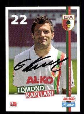 Edmond Kapllani Autogrammkarte FC Augsburg 2011-12 Original Signiert