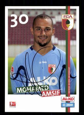 Mohamed Amsif Autogrammkarte FC Augsburg 2011-12 Original Signiert
