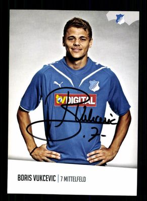 Boris Vukcevic Autogrammkarte TSG Hoffenheim 2010-11 Original Signiert