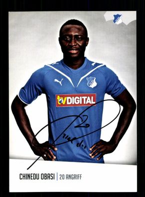 Chinedu Obasi Autogrammkarte TSG Hoffenheim 2010-11 Original Signiert