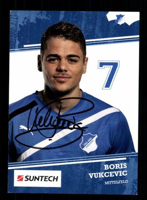 Boris Vukcevic Autogrammkarte TSG Hoffenheim 2011-12 Original Signiert