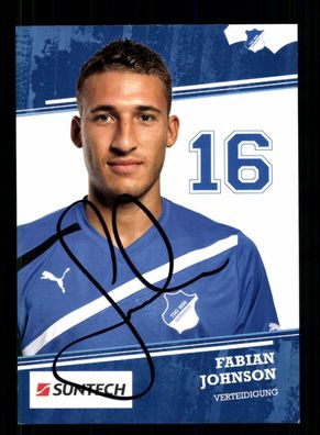 Fabian Johnson Autogrammkarte TSG Hoffenheim 2011-12 Original Signiert