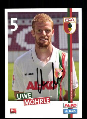 Uwe Möhrle Autogrammkarte FC Augsburg 2011-12 Original Signiert