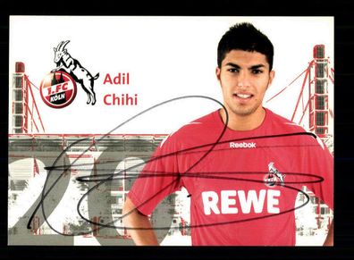 Adil Chihi Autogrammkarte 1 FC Köln 2010-11 Original Signiert