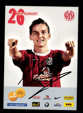 Niko Bungert Autogrammkarte FSV Mainz 05 2010-11 Original Signiert