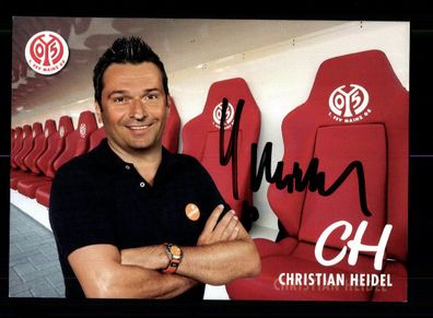 Christian Heidel Autogrammkarte FSV Mainz 05 2011-12 Original Signiert