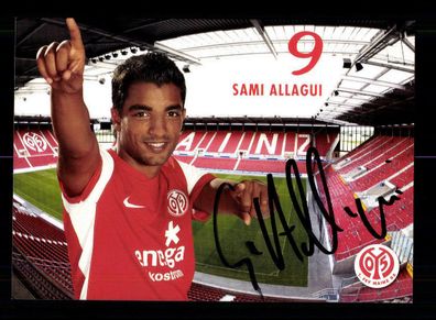 Sami Allagui Autogrammkarte FSV Mainz 05 2011-12 Original Signiert