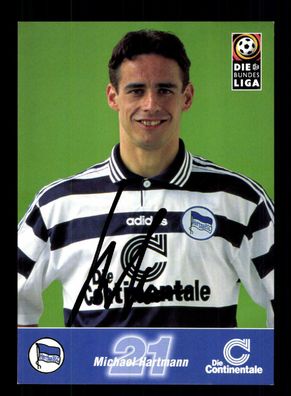 Michael Hartmann Autogrammkarte Hertha BSC Berlin 1998-99 Original Signiert
