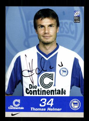 Thomas Helmer Autogrammkarte Hertha BSC Berlin 1999-00 Original Signiert