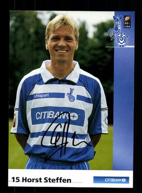 Horst Steffen Autogrammkarte MSV Duisburg 2001-02 Original Signiert