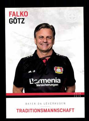 Falko Götz Autogrammkarte Bayer Leverkusen Traditionsmannschaft 2018-19