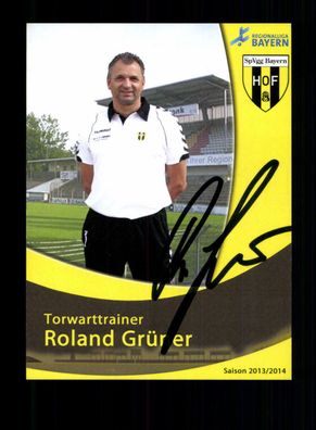 Roland Grüner Autogrammkarte SpVgg Bayern Hof 2013-14 Original Signiert
