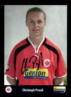 Christoph Preuß Autogrammkarte Eintracht Frankfurt 2000-01 Original Signiert