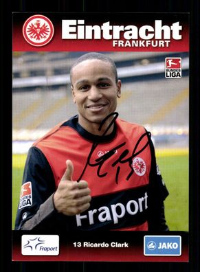 Ricardo Clark Autogrammkarte Eintracht Frankfurt 2009-10 Original Signiert