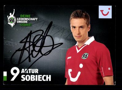 Artur Sobiech Autogrammkarte Hannover 96 2012-13 Original Signiert