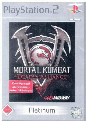 Mortal Kombat Deadly Alliance Platinum Sony PS2 2003 USK18 Gebraucht