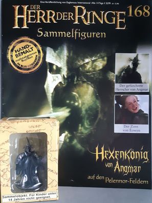 Herr der Ringe Figur: Hexenkönig von Angmar (# 168) OVP + Heft Eaglemoss NEU