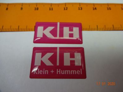 1 Paar = 2 Stück Klein Hummel K&H Logos für Lautsprecher / Geräte 3d Emblem Badge