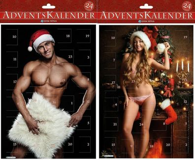 sexy Girls + Men Adventskalender mit Bildern zum öffnen Gr. A4