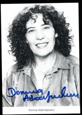 Domna Adamopoulou Lindenstrasse Autogrammkarte Original Signiert## BC 2632