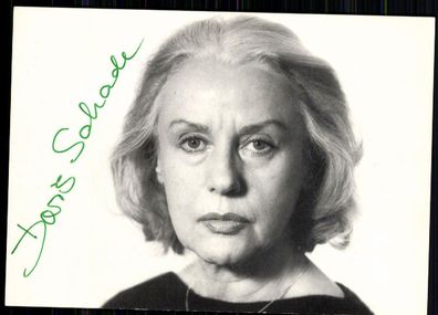 Doris Schade ( + ) Rüdel Autogrammkarte Original Sign## BC 4569