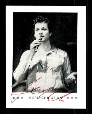 Gerd Christian Autogrammkarte Original Signiert ## BC 113356