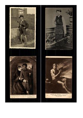 13 Alte Postkarten mit Personen 10er und 20er Jahre Jahre + K 56