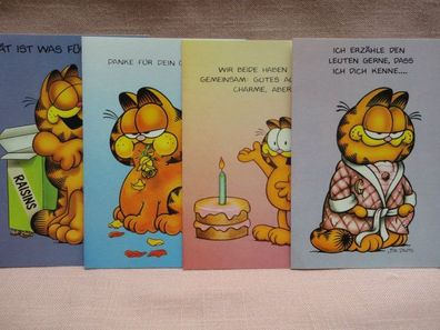 alte Garfield Klappgrußkarte (C) 1978 Jim Davis Giovanni Trimboli West-Germany