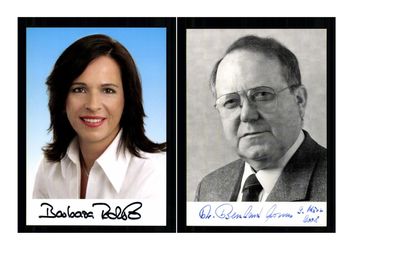 12 Autogrammkarten Politik Original Signiert ## K 277