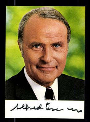 Alfred Dregger Autogrammkarte Original Signiert # BC 143891