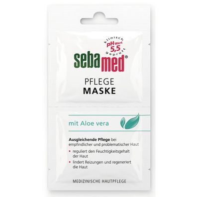 Sebamed Pflege Maske mit Aloe vera für empfindliche Haut 2x5ml