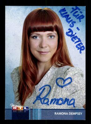 Ramona Dempsey GZSZ Autogrammkarte Original Signiert ## BC 151726