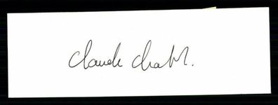 Claude Chabrol Karteikarte Original Signiert ## BC 30847